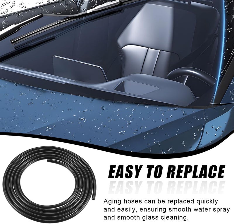 ZIMISI 13PCS Car Windshield Washer Hose Kit, Includes 12 Hose Connectors and 1 4M Washer Fluid Hose, Windshield Repair Kit, Universal Accessories for Connect Water Pump and Nozzle - Image 5